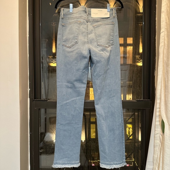 FRAME Le High Pearl Straight-Leg Cropped Jean - Picture 5 of 7